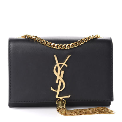 Saint Laurent Calfskin Small Classic Monogram Kate Tassel Satchel Black 1 of 10