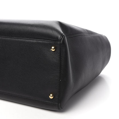 Chanel Calfskin Cerf Executive Shopper Tote Black 7 of 13
