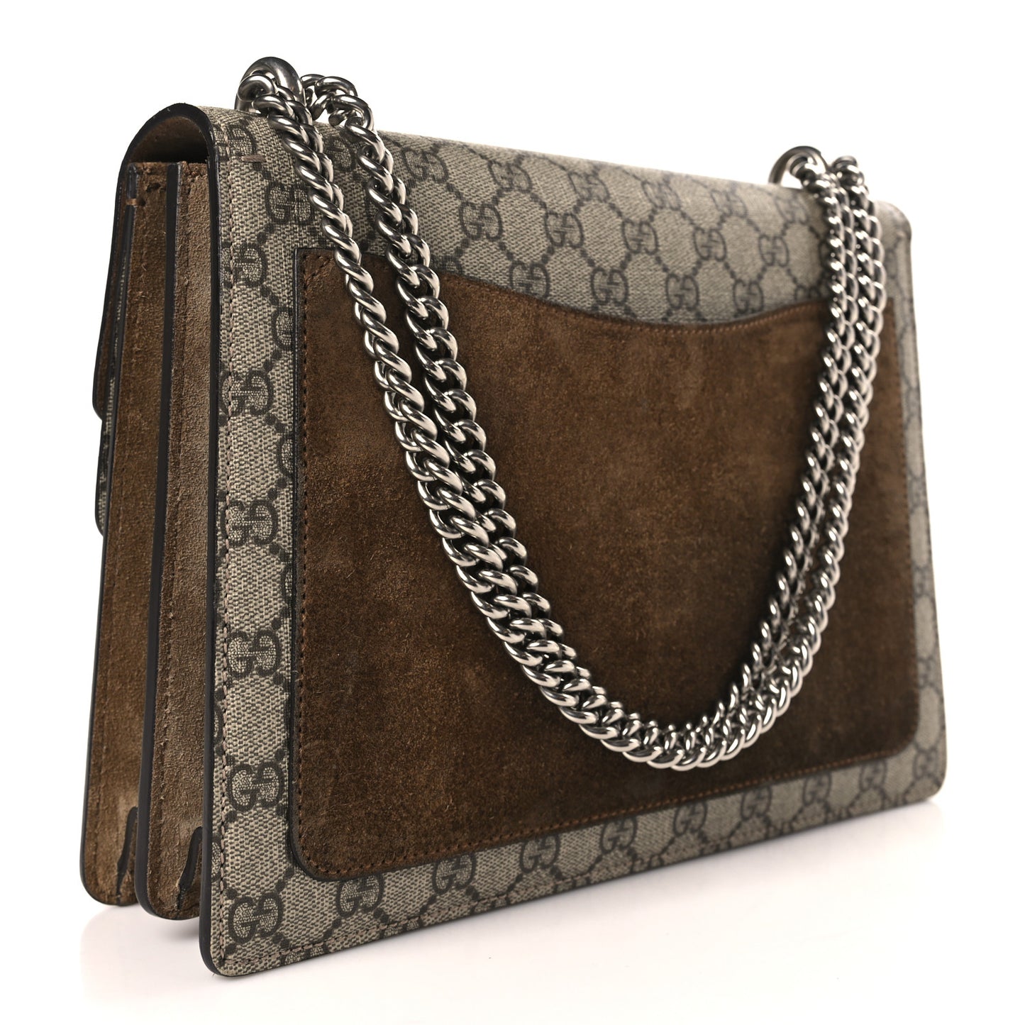 GG Supreme Monogram Medium Dionysus Shoulder Bag Taupe