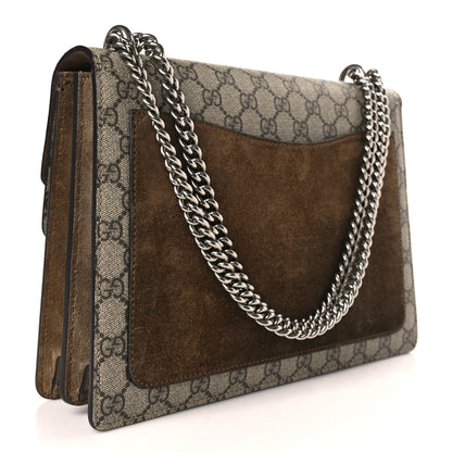 Gucci GG Supreme Monogram Medium Dionysus Shoulder Bag Taupe 3 of 9