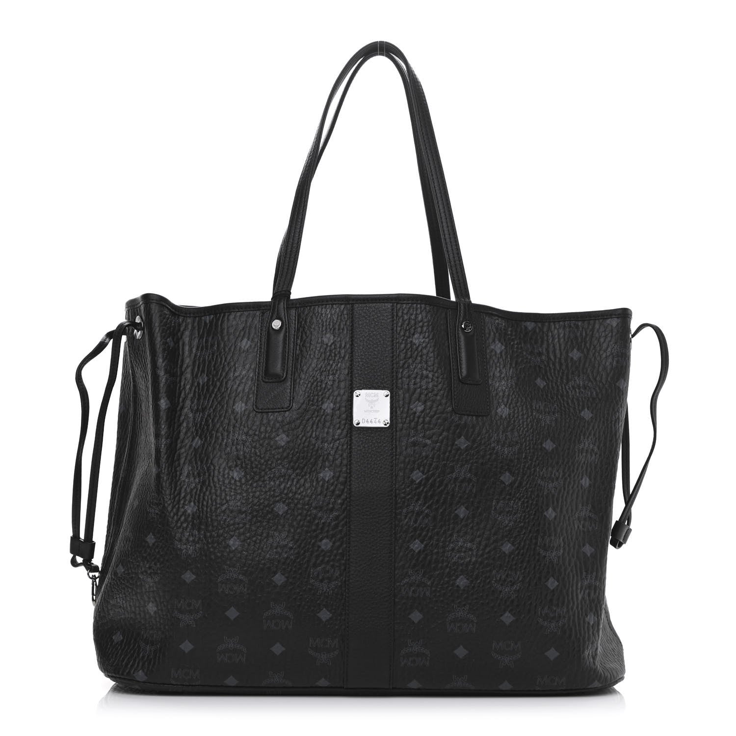 MCM Visetos Large Liz Reversible Shopper Tote Black 1 of 14