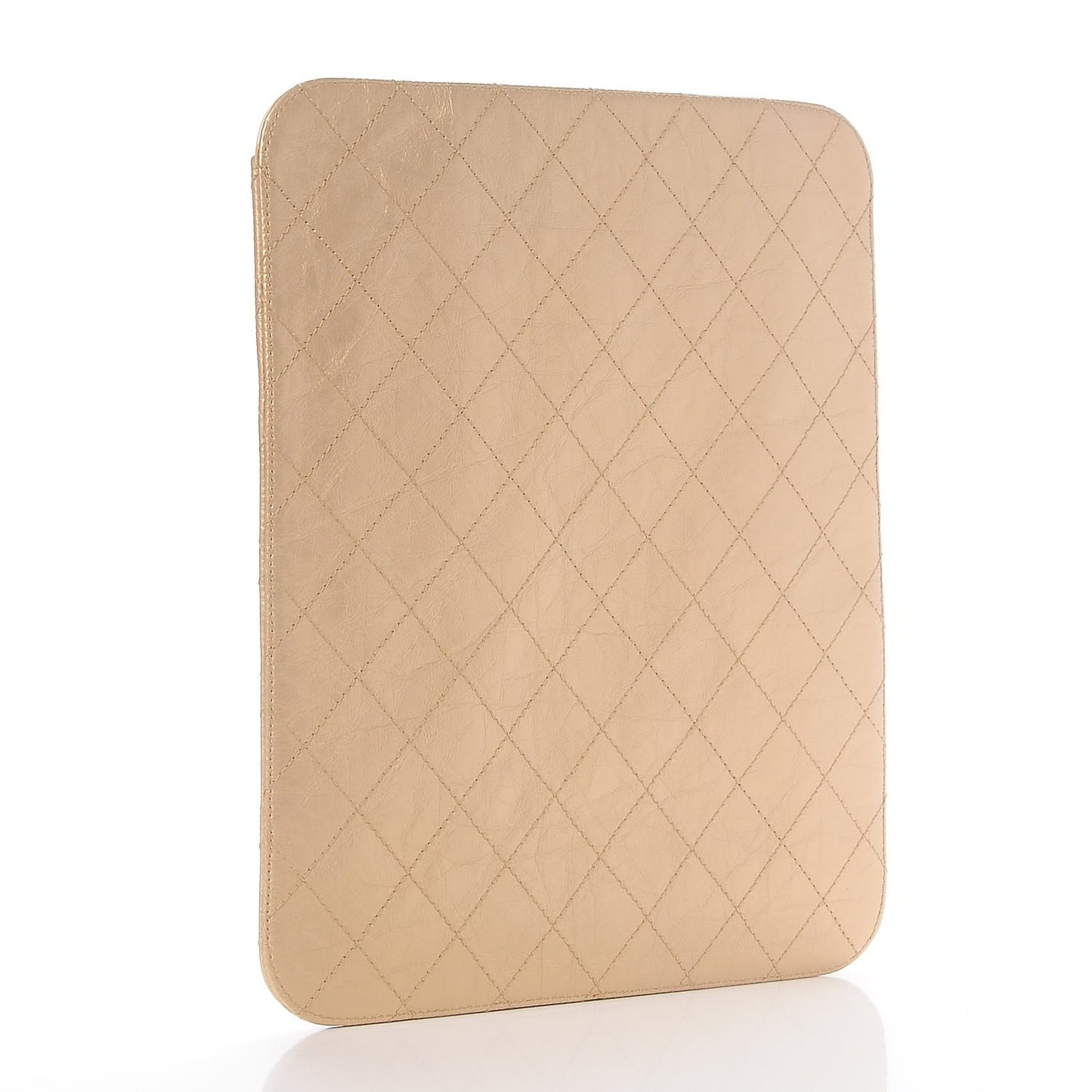 Metallic Calfskin Brilliant iPad Case Gold