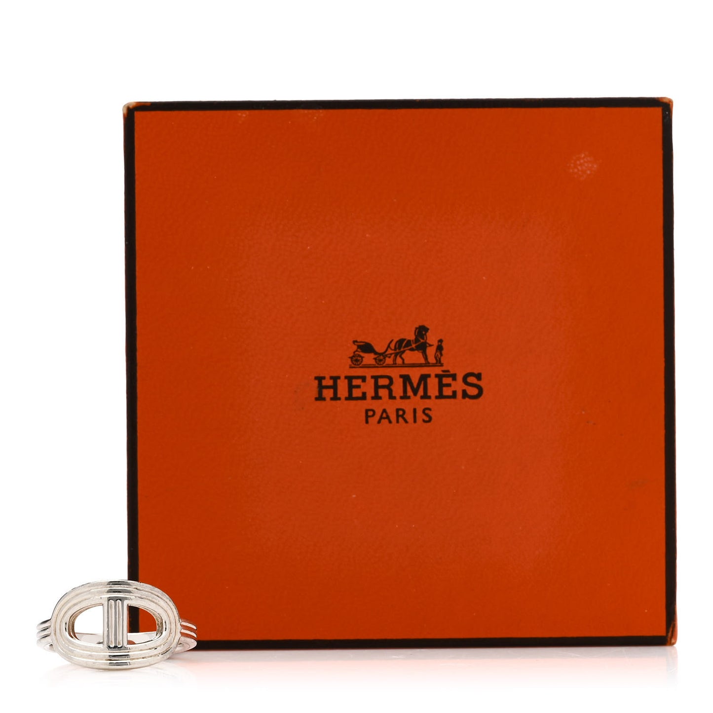 Sterling Silver Horizontal PM Chaine d'Ancre 24 Ring 48 4.5