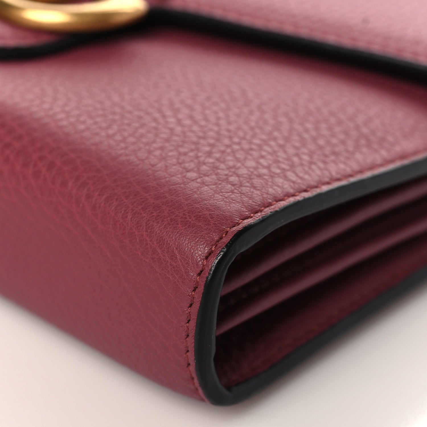 Gucci Cellarius Calfskin GG Marmont Chain Wallet Dry Rose 9 of 9