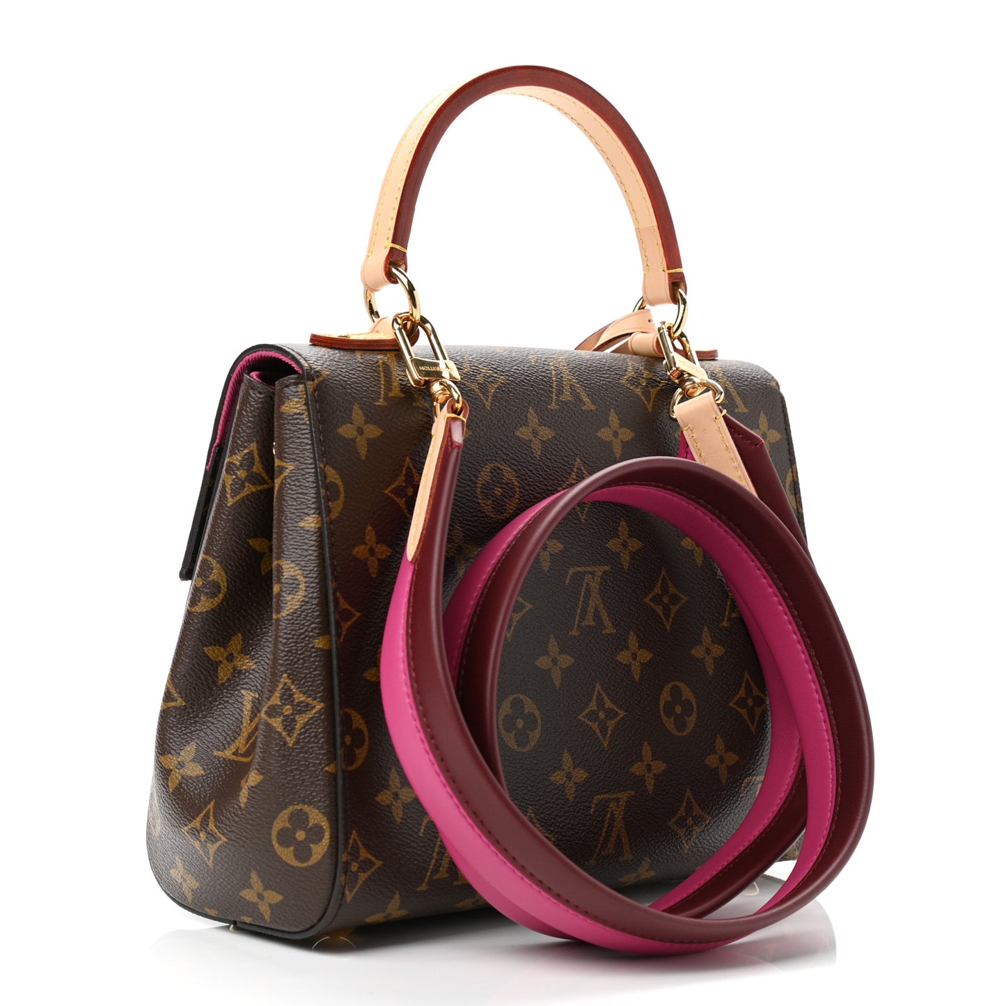 Monogram Cluny BB Bordeaux Fuchsia
