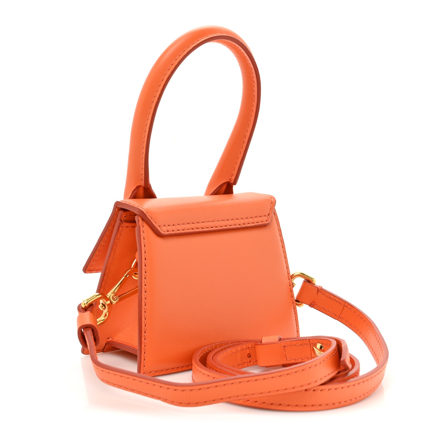 Jacquemus Smooth Calfskin Le Chiquito Orange 3 of 11