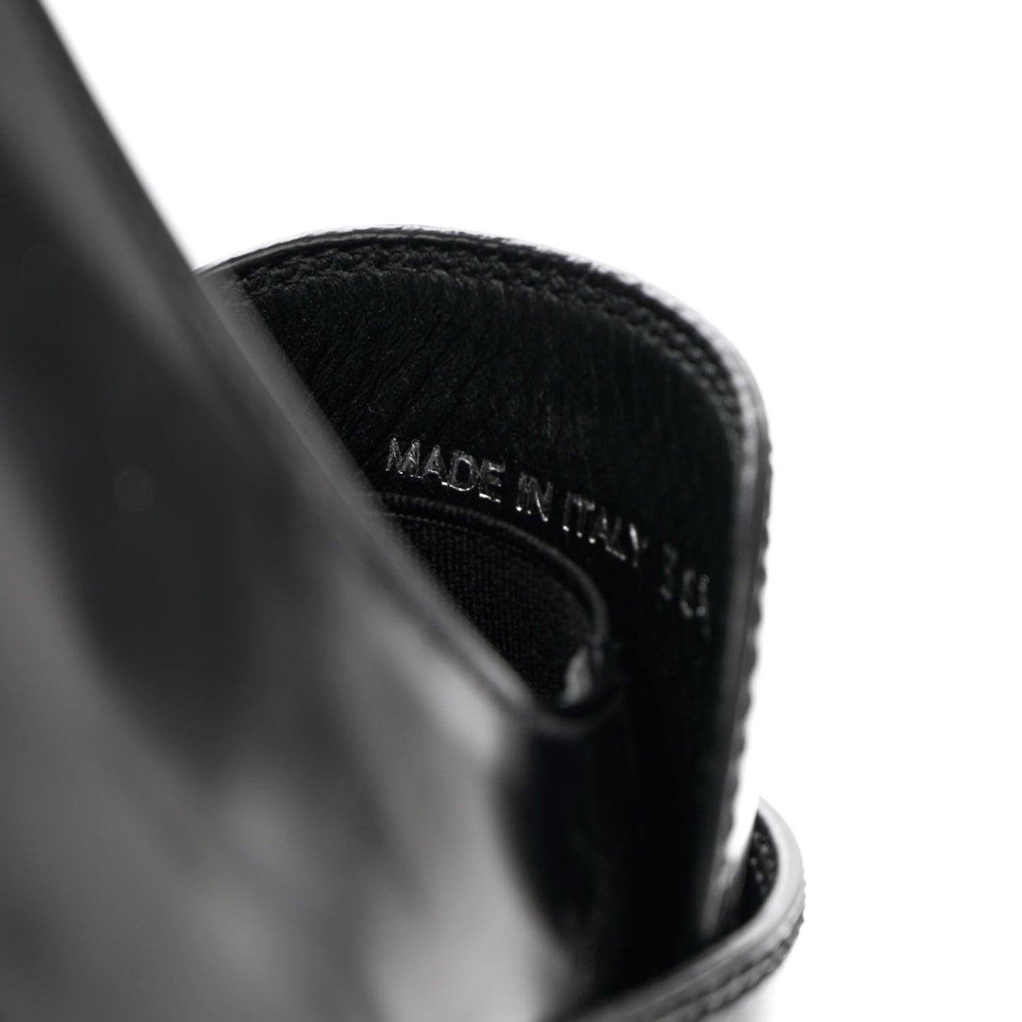 Spazzolato Metal Triangle Logo 50mm Loafers 38.5 Black