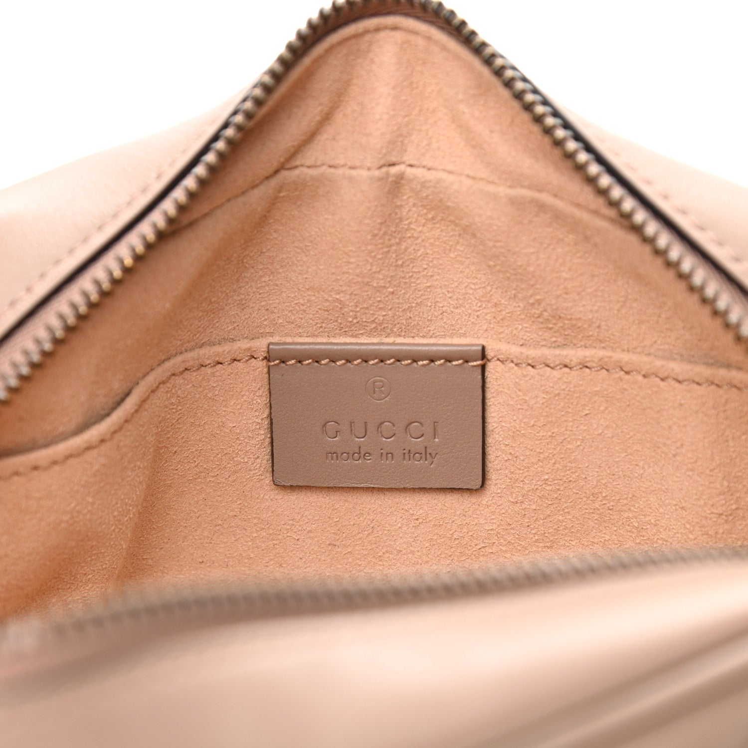Gucci Calfskin Matelasse Mini GG Marmont Chain Shoulder Bag Porcelain Rose 6 of 12
