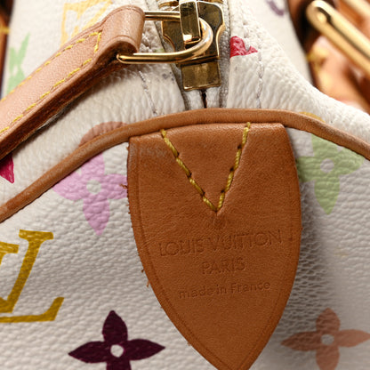 Louis Vuitton Monogram Multicolor Speedy 30 White White 6 of 9