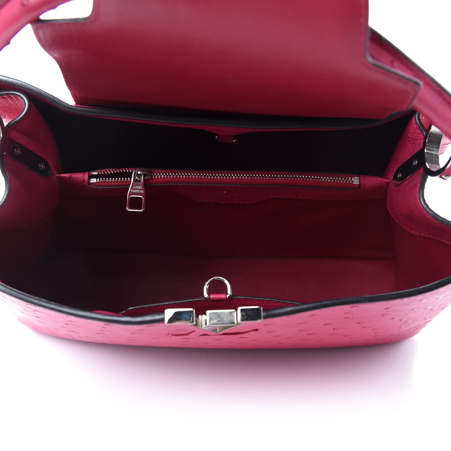 Ostrich Capucines MM Currant