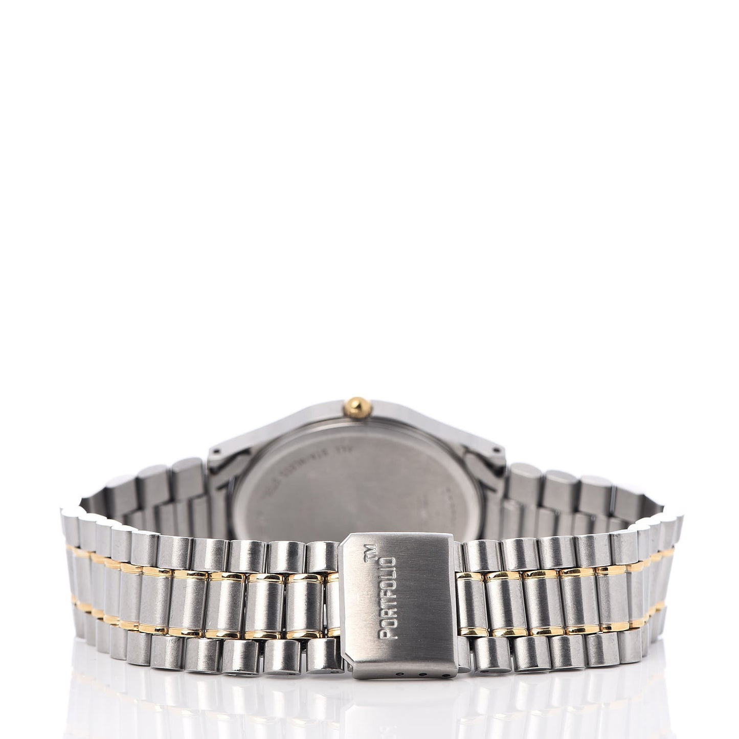 Stainless Steel 18K Yellow Gold 33mm Portfolio Quartz Watch