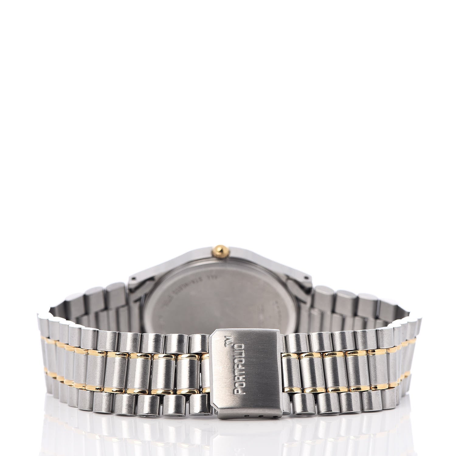 Tiffany Stainless Steel 18K Yellow Gold 33mm Portfolio Quartz Watch 4 of 5