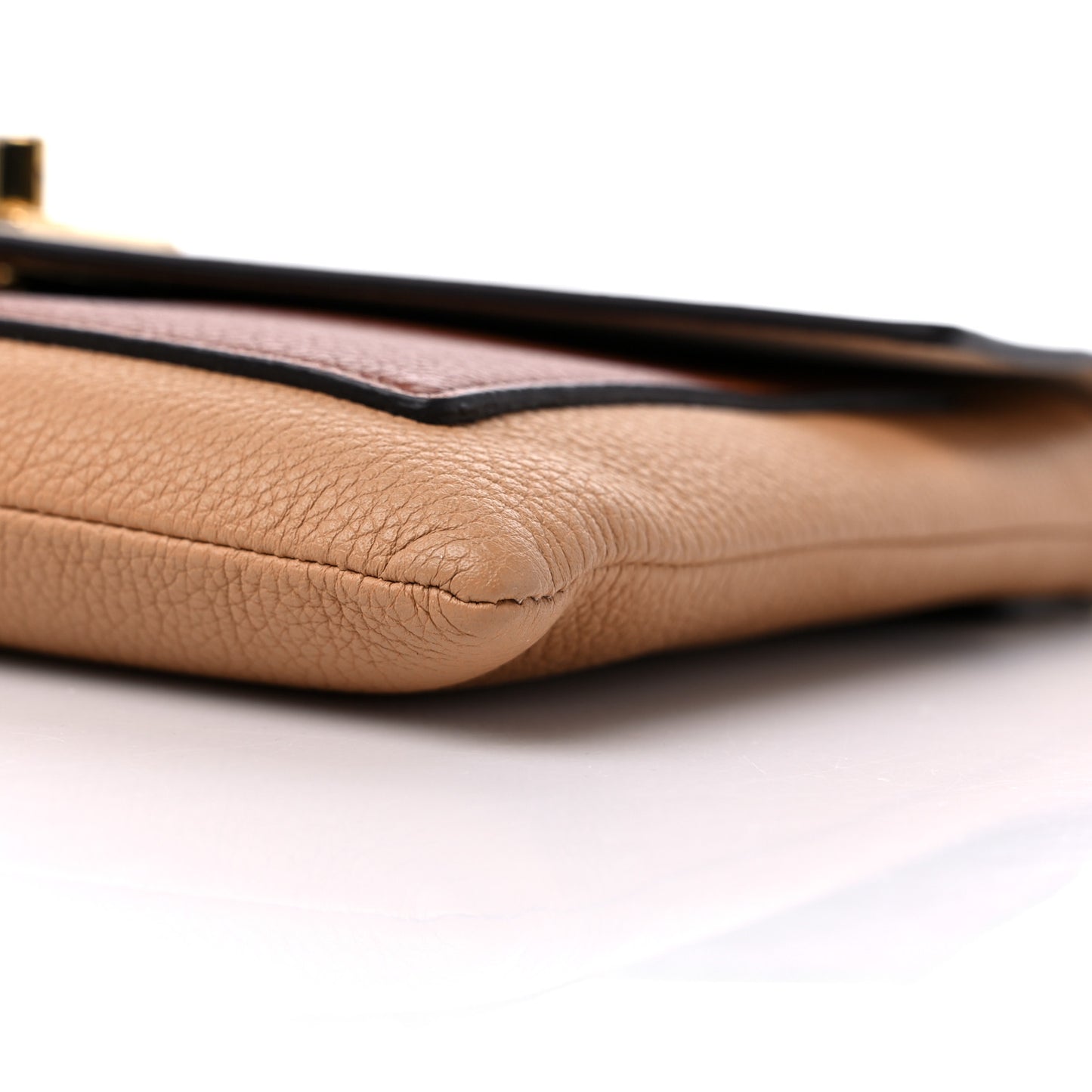 Soft Calfskin My Lockme Pochette Arizona Quartz Caramel