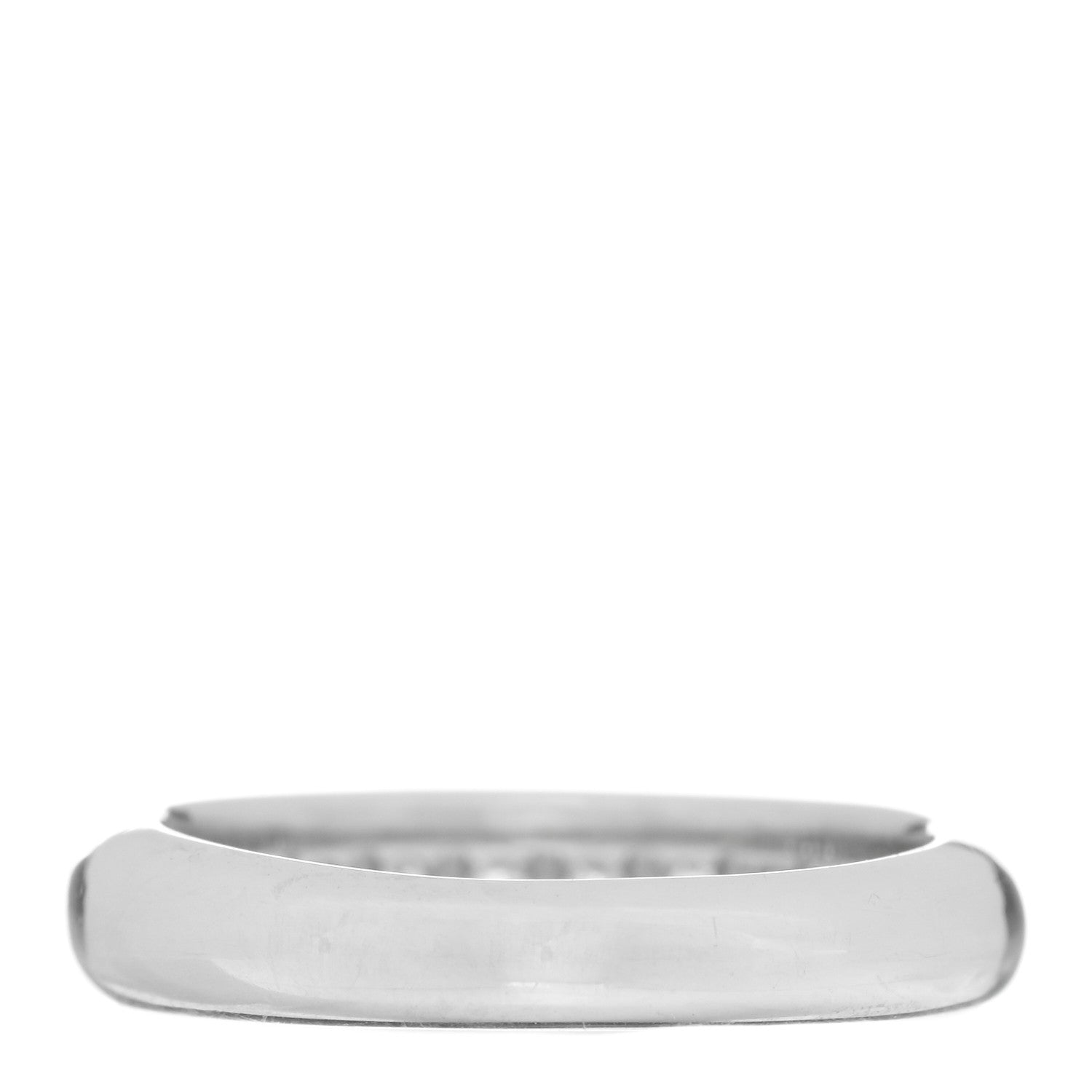 Tiffany Platinum Diamond Lucida Half Circle Wedding Band Ring 47 4 3 of 4