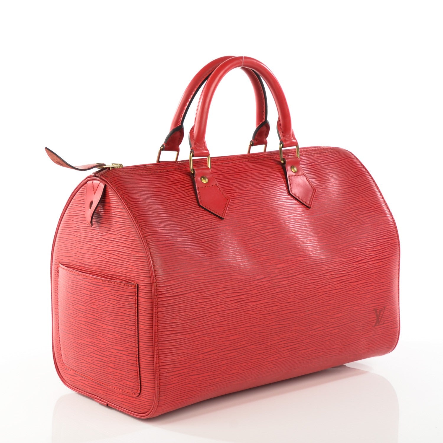 Louis Vuitton Epi Speedy 30 Rouge 7 of 14