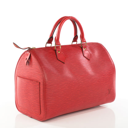 Louis Vuitton Epi Speedy 30 Rouge 7 of 14