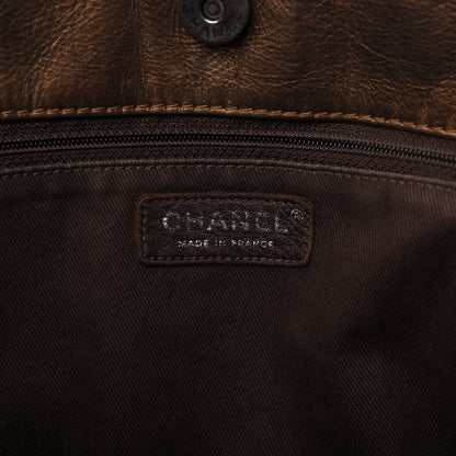 Chanel Metallic Aged Calfskin Large Shopping In Moscow Tote Bronze 8 of 10