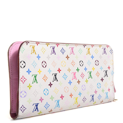 Louis Vuitton Monogram Multicolor Insolite Wallet White Litchi 3 of 7