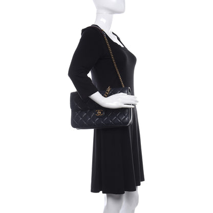 Chanel Calfskin Quilted Large Perfect Edge Flap Black 2 of 15