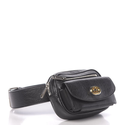 Gucci Fluffy Calfskin Mini Morpheus Belt Bag 70 28 Black 6 of 23
