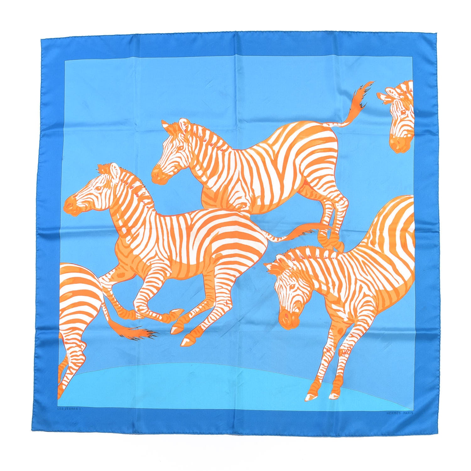 Hermes Silk Les Zebres II Scarf 90 1 of 4