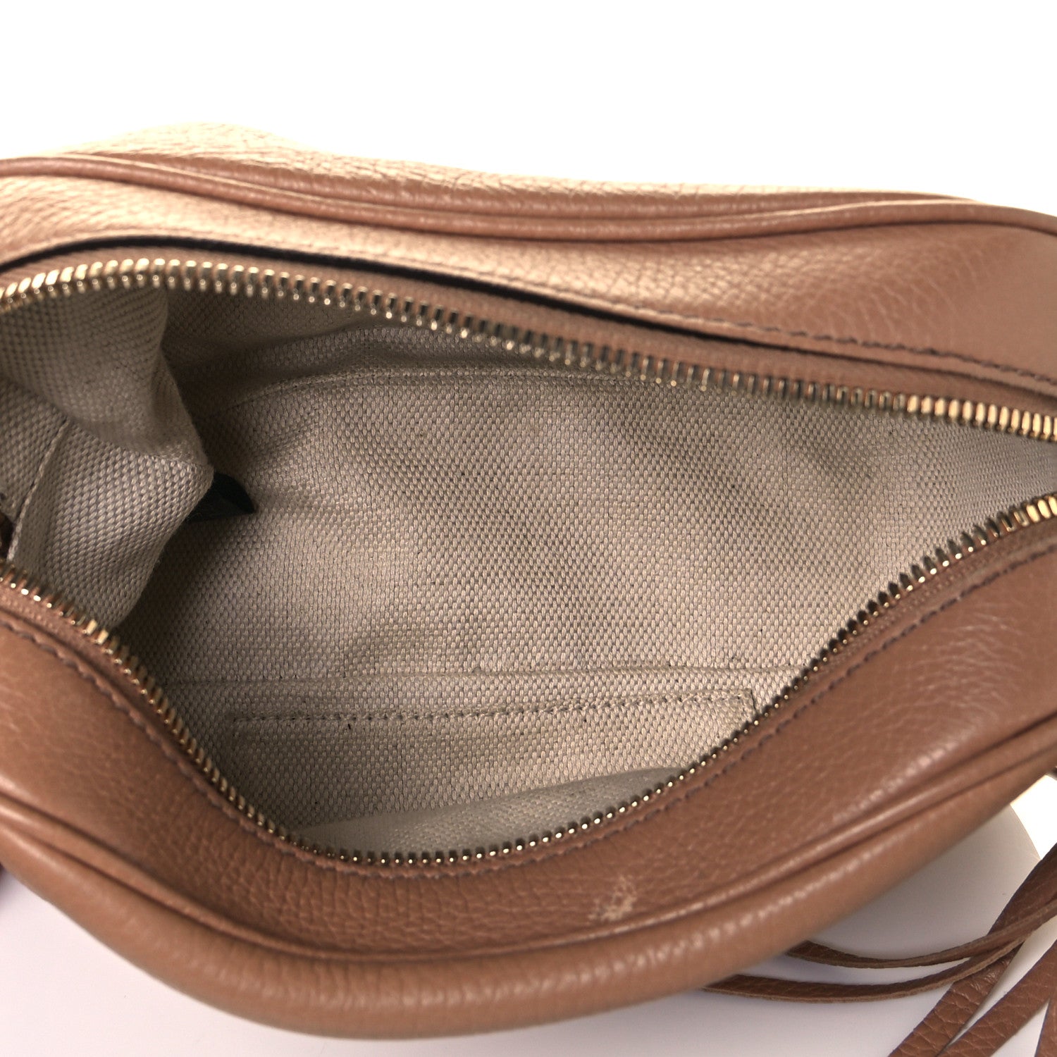 Gucci Pebbled Calfskin Small Soho Disco Bag Camelia 5 of 11