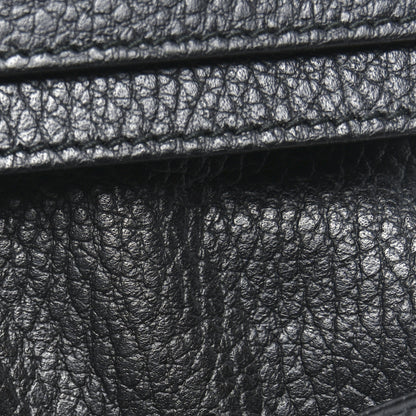 Gucci Pebbled Calfskin GG Marmont Card Case Black 7 of 8