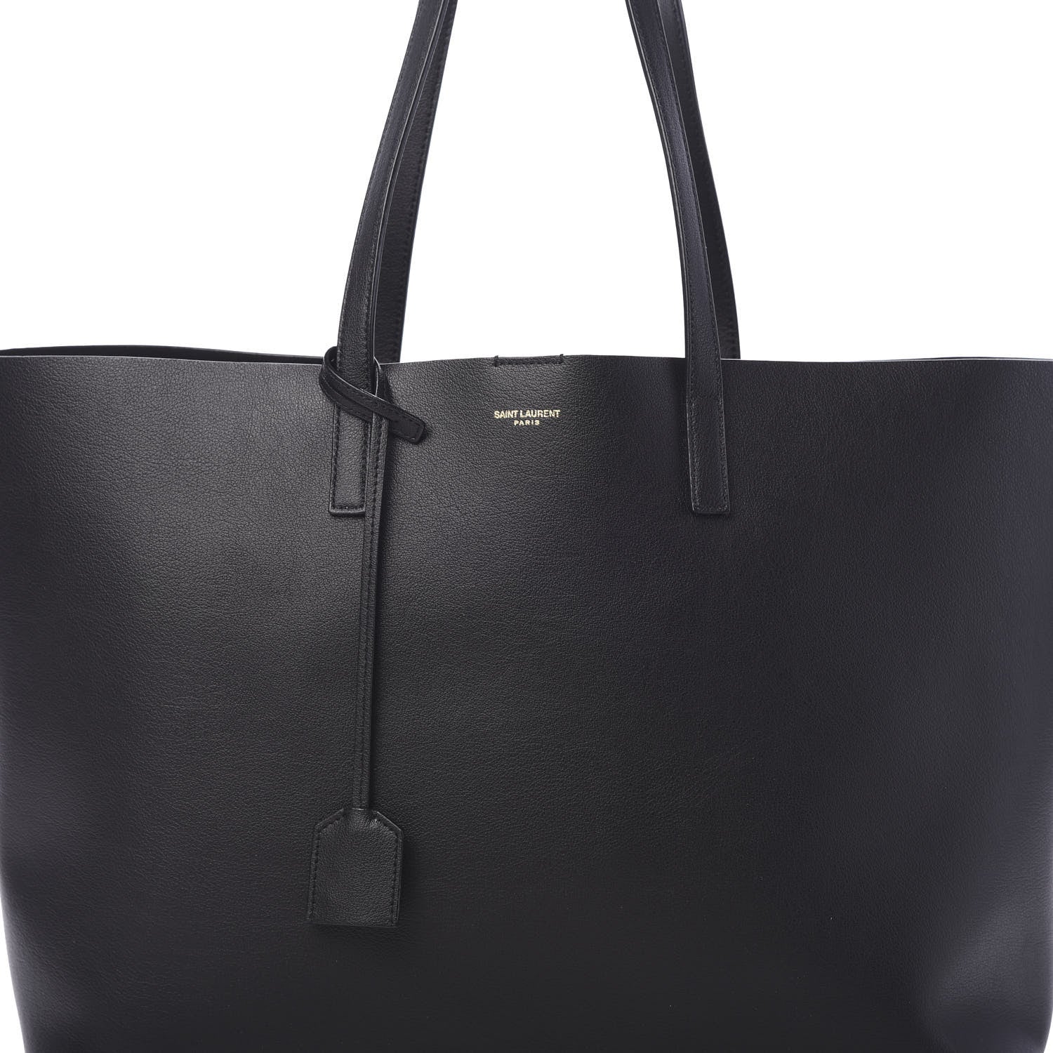Saint Laurent Calfskin Large Shopping Tote Black 11 of 11