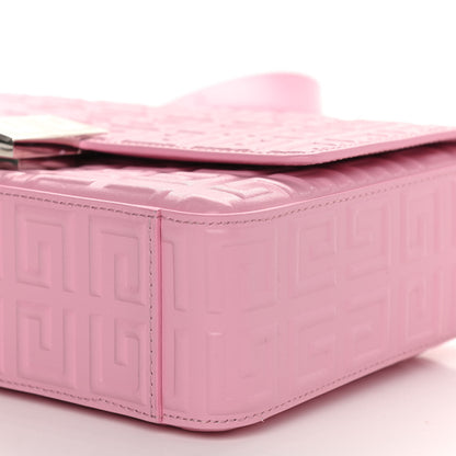 Givenchy Calfskin 4G Embossed Medium Shoulder Bag Pink 9 of 9