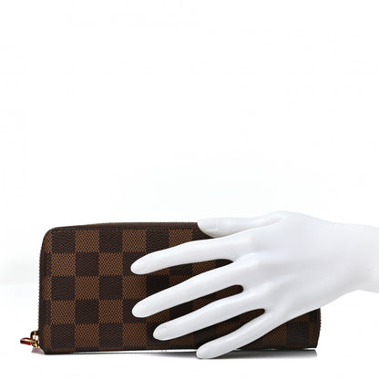 Louis Vuitton Damier Ebene Clemence Wallet Cherry 2 of 8