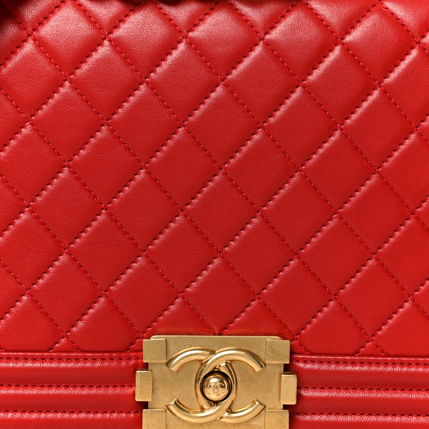 Chanel Lambskin Quilted New Medium Boy Flap Red 8 of 11