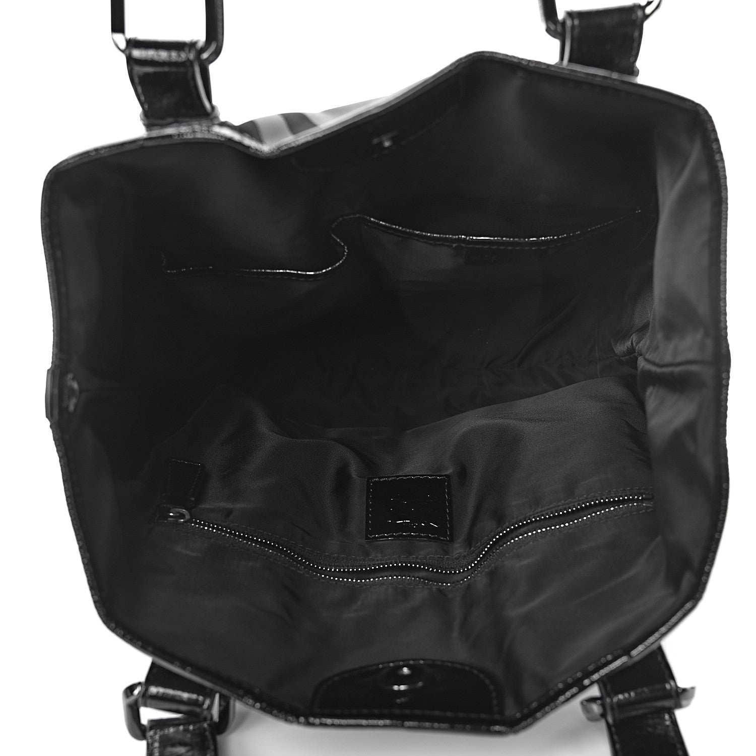Burberry Nylon Beat Check Victoria Tote Black 5 of 14