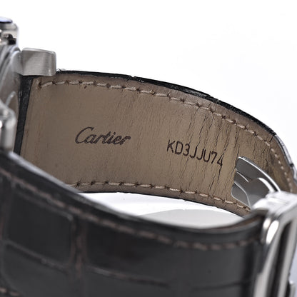 Cartier Stainless Steel 18K Pink Gold Alligator 42mm Calibre de Cartier Automatic Watch 6 of 8