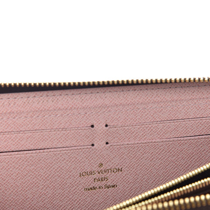 Louis Vuitton Damier Ebene Clemence Wallet Rose Ballerine 6 of 6