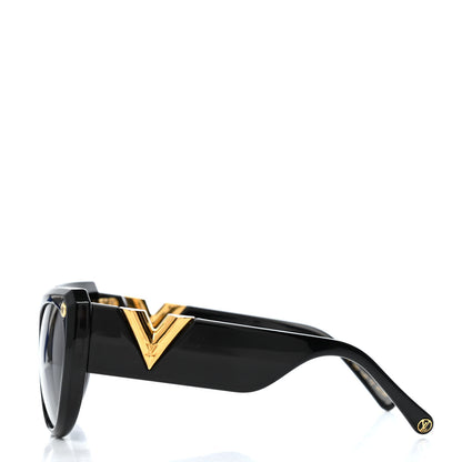 Louis Vuitton Acetate My Fair Lady Sunglasses Z1254E Black 3 of 4