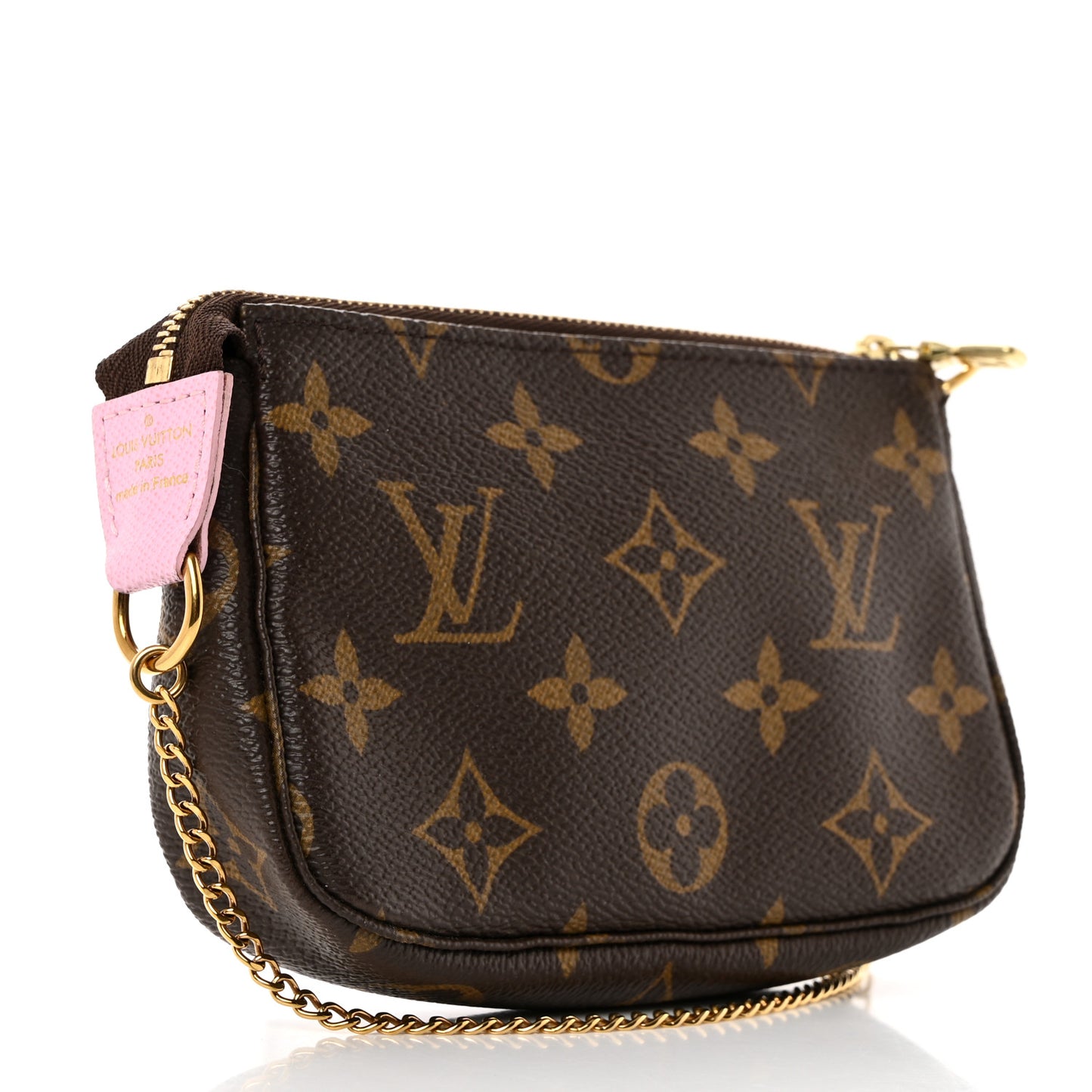Monogram 2016 Christmas Animation Mini Pochette Accessories Rose Ballerine
