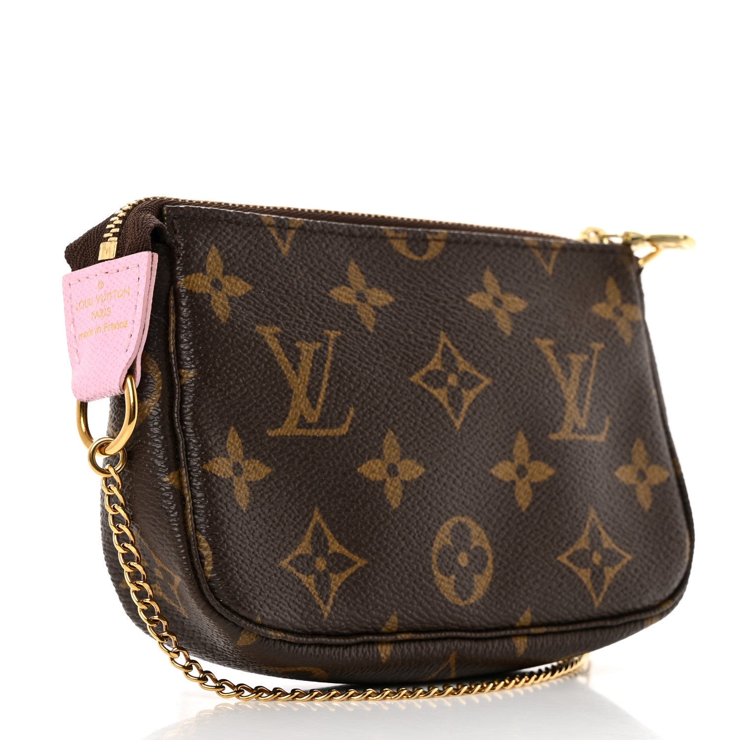Louis Vuitton Monogram 2016 Christmas Animation Mini Pochette Accessories Rose Ballerine 3 of 7
