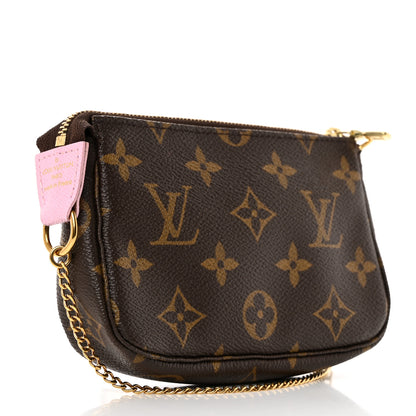 Louis Vuitton Monogram 2016 Christmas Animation Mini Pochette Accessories Rose Ballerine 3 of 7