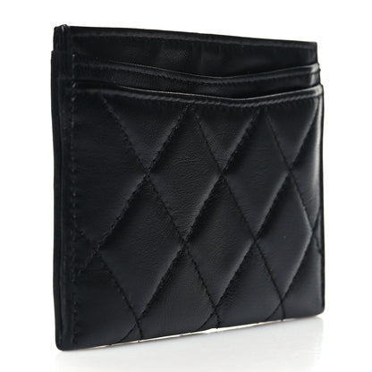 Chanel Lambskin Quilted Card Holder Black 3 of 9