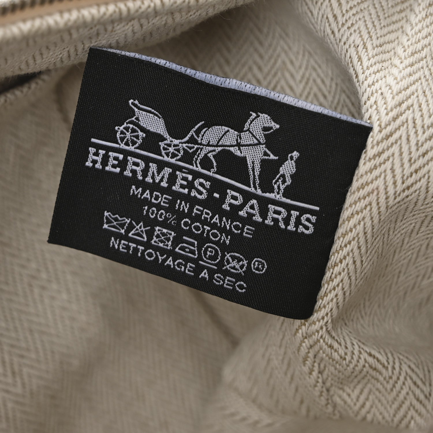 Hermes Canvas Small Bride-A-Brac Pouch Natural 6 of 8