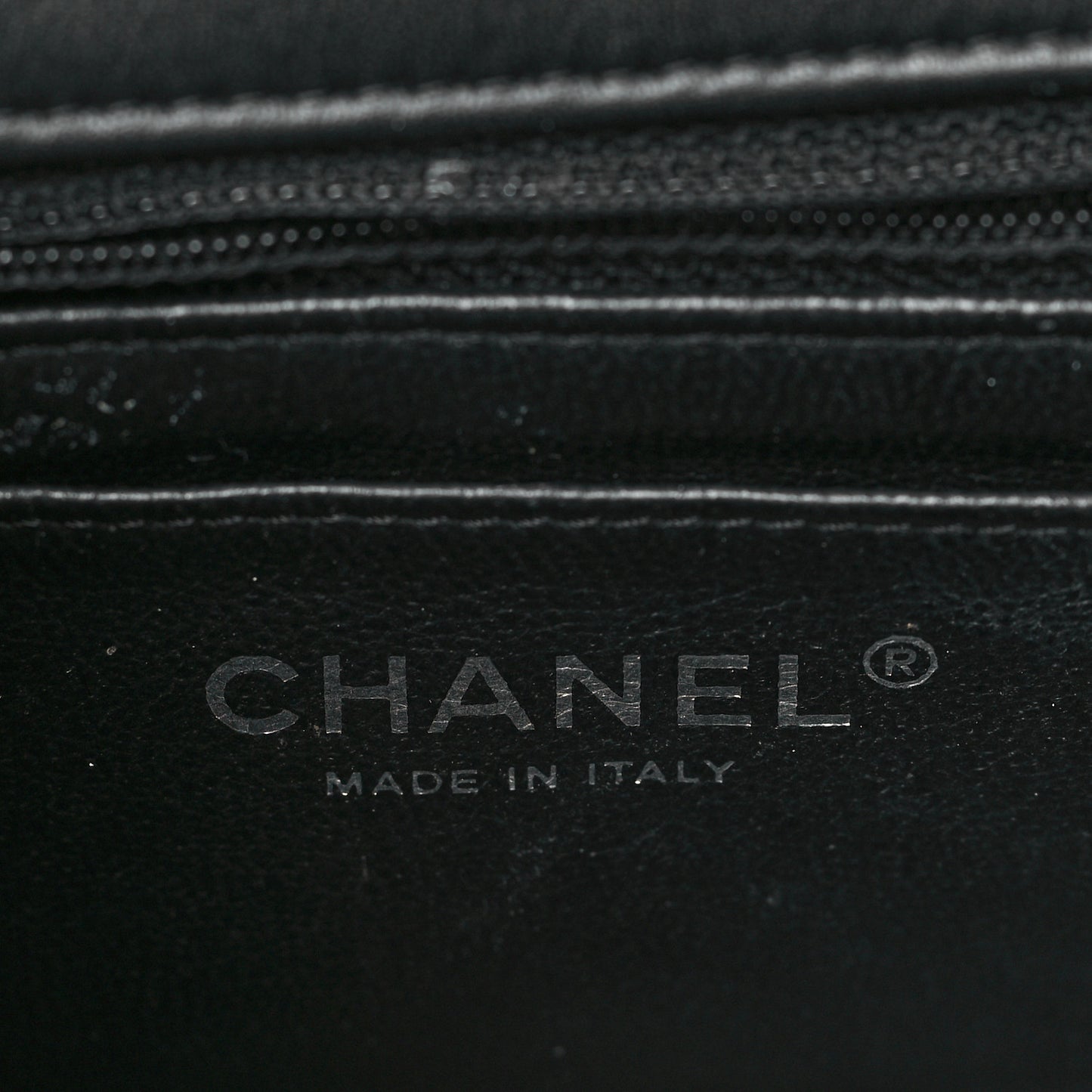 Patent Calfskin Quilted Mini Rectangular Flap Black