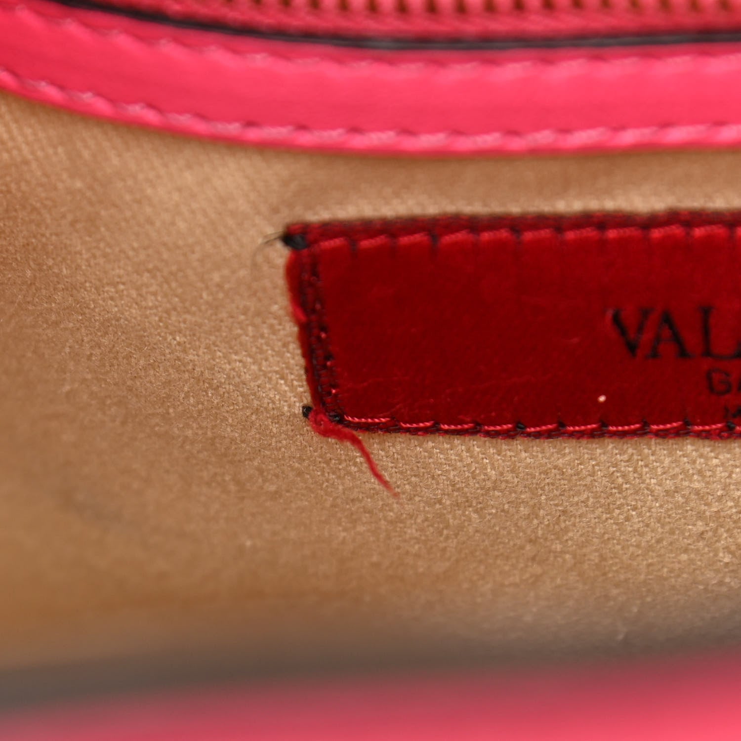 Valentino Garavani Vitello Rockstud Double Handle Tote Fuxia Fluo 14 of 14