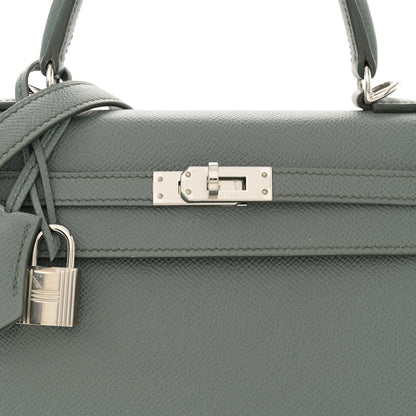 Hermes Epsom Kelly Sellier 25 Vert Amande 8 of 13