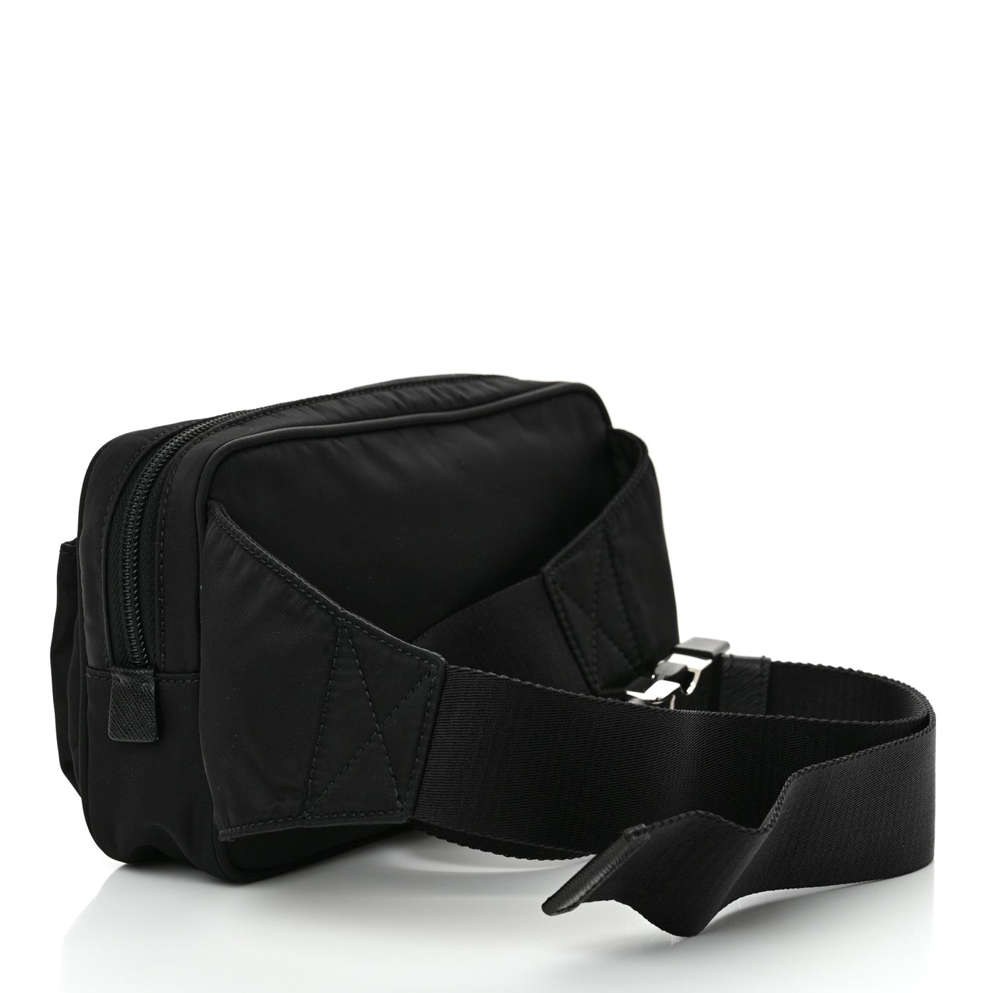 Re-Nylon Saffiano Belt Bag Black