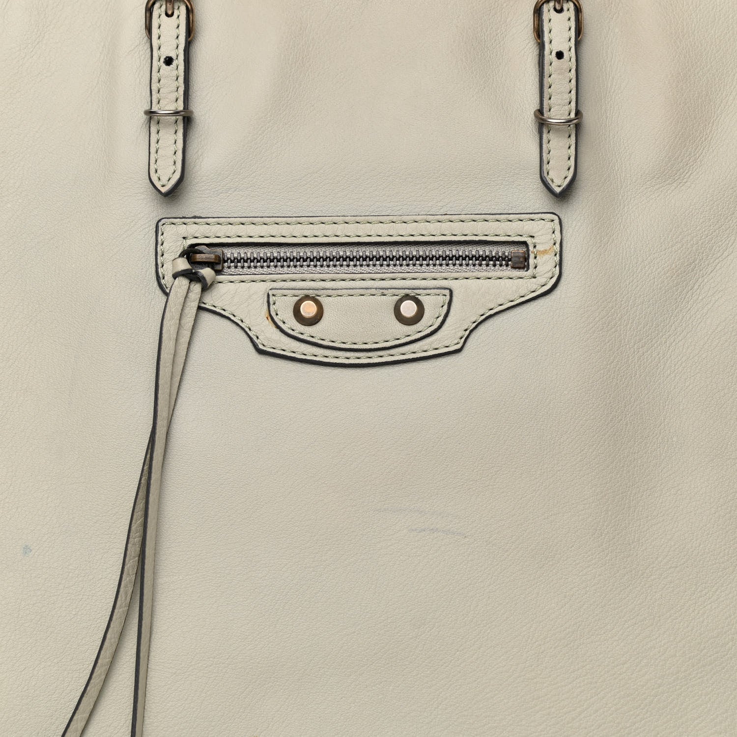 Balenciaga Veau Papier A4 Zip Around Tote Gray 8 of 19