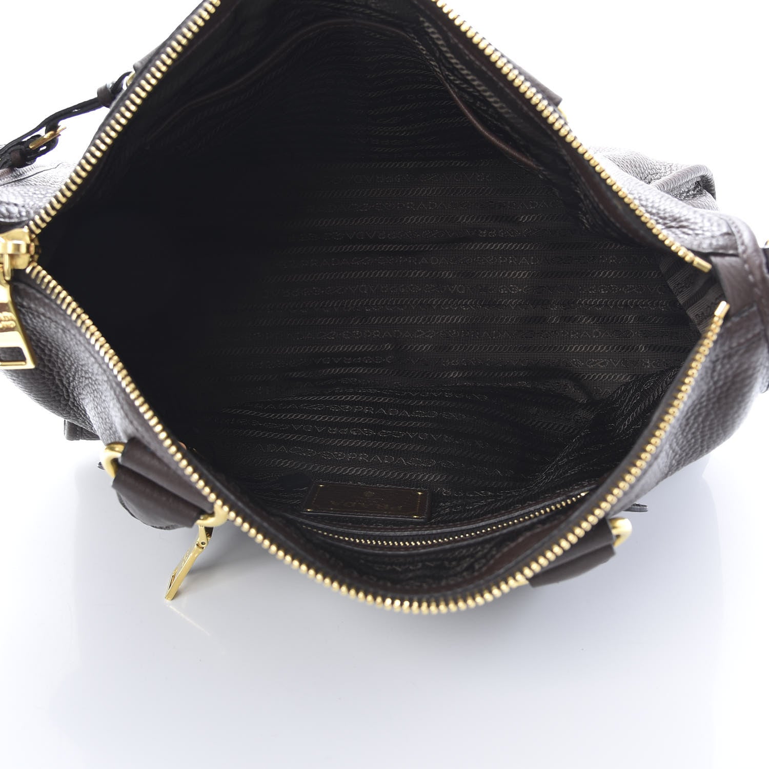 Prada Vitello Daino Shopping Satchel Caffe 5 of 15