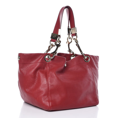 Jimmy Choo Calfskin Lola Tote Red 3 of 9