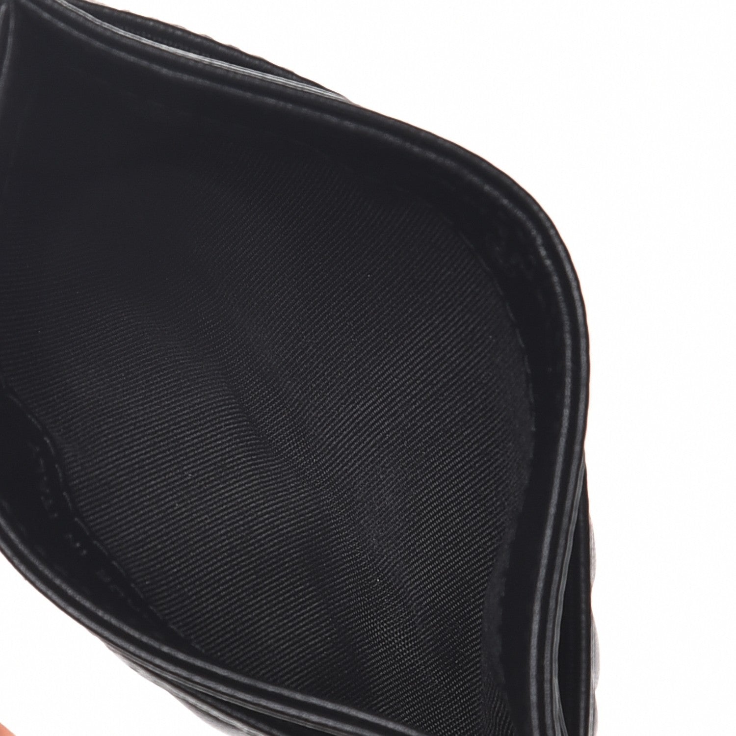 Chanel Lambskin Camellia Embossed Card Holder So Black 5 of 10
