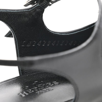 Hermes Goatskin Jackie 50 Pumps 36 Black 8 of 9