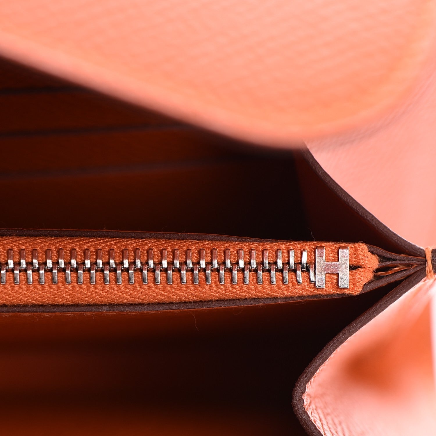 Hermes Epsom Constance Long Wallet Orange 15 of 19